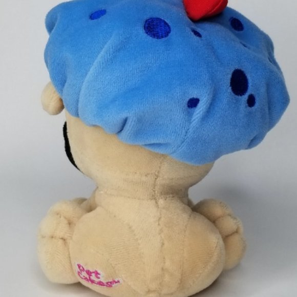 PetCakes Pug Blueberry Buddy Cupcake Plush Puppy Stuffed - Picture 3 of 6
